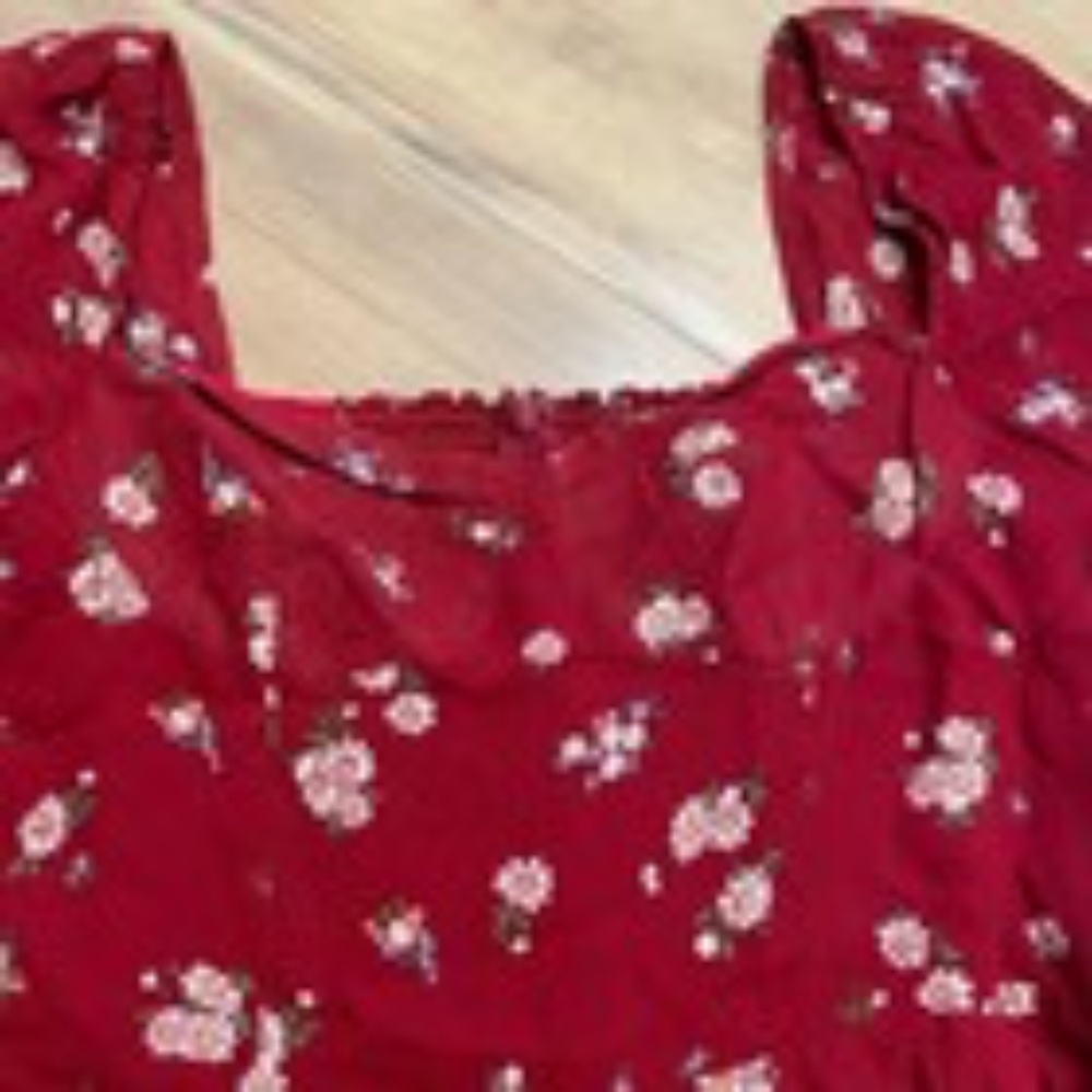 Reformation Floral Red Mini Dress - Picture 3 of 3